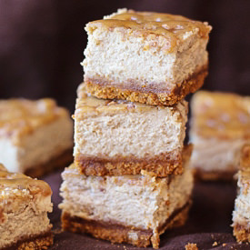 Caramel Latte Cheesecake Bars