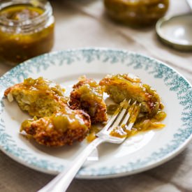 Quinoa Fritters & Green Tomato Chutney