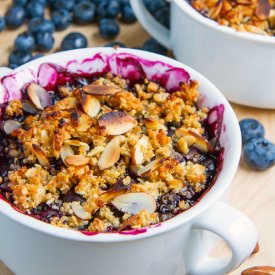 Blueberry and Almond Quinoa Crisp