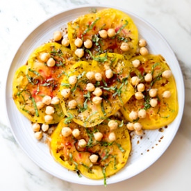 Heirloom Tomato and Chickpea Salad