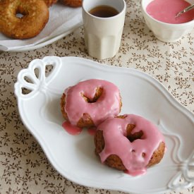 Pistachio Doughnuts with Rose Water