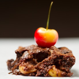 Bourbon Cherry Brownies