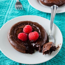 Chocolate Lava Cakes for Two (GF)
