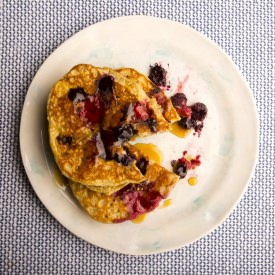 Whole Grain Berry Pancakes