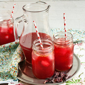 Orange and Hibiscus Iced Tea