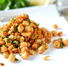 Cold Chickpea Salad with Ginger