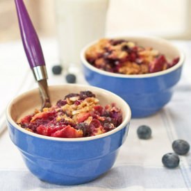 Fresh Blueberry-Apple Crumble