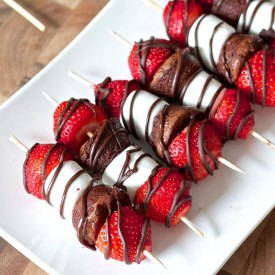 Strawberry Brownie Kabobs