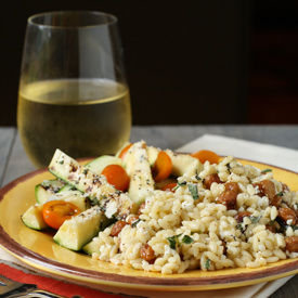 Orzo with Roasted Garbanzo Beans