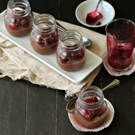 Cherry Chocolate Panna Cotta