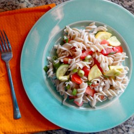 Pasta Salad & Red Onion Vinaigrette