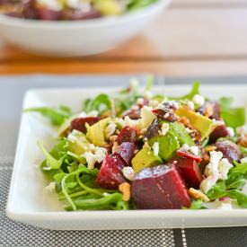 Beet, Avocado & Goat Cheese Salad