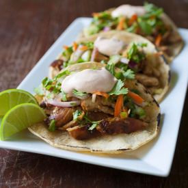 Korean BBQ Chicken Tacos