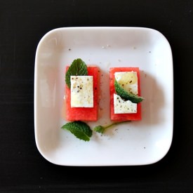 Watermelon with Feta & Mint