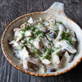 Boletus Mushrooms with Sour Cream