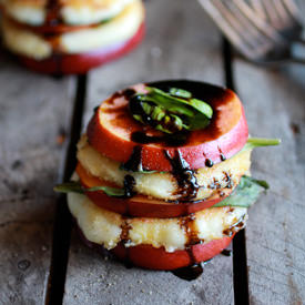 Caprese Nectarine Stacks