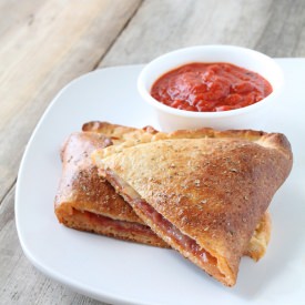 Salami and Mozzarella Calzones