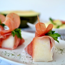 Melon Salad with Serrano Ham