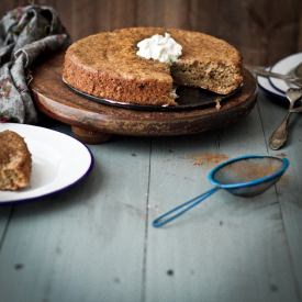 Rhubarb and Cardamom Cake