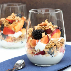 Blackberry & Nectarine Parfait