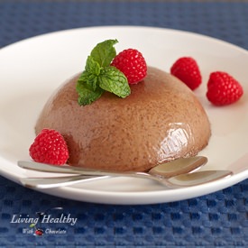 Chocolate Raspberry Panna Cotta