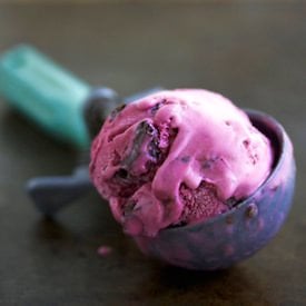 Blackberry Chocolate Chip Ice Cream