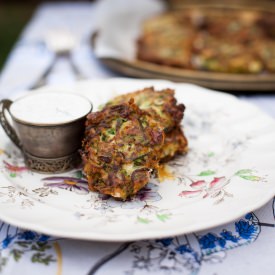 Feta and Zucchini Fritters
