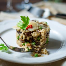Mushroom & Peas Risotto