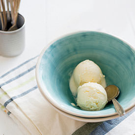 Cream and Orange Ice Cream