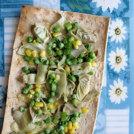 Artichoke Lavash Bread Pizza