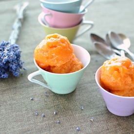 Apricot Lavender Sorbet