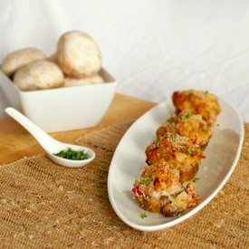 Chicken Sausage Stuffed Mushrooms