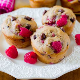 Skinny Raspberry Muffins