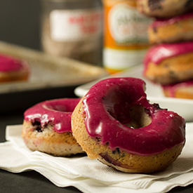Blueberry-Spice Baked Donuts
