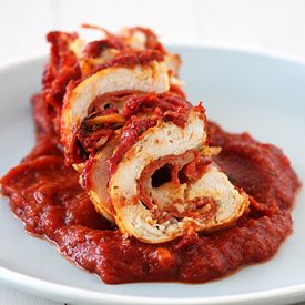 Pepperoni Pizza Chicken Rollups