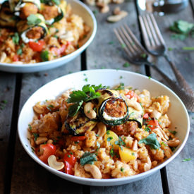 Curried Chicken + Mango Fried Rice