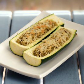 Quinoa Stuffed Zucchinis