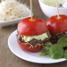 Tomato Avocado Burgers