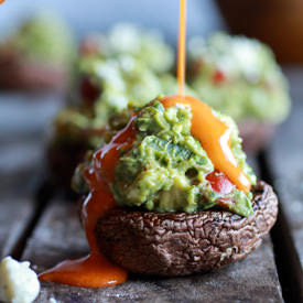 Guacamole Stuffed Mushrooms
