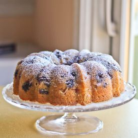 Peach Blueberry Bundt Cake