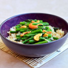 Asparagus and Cashew Stir-fry