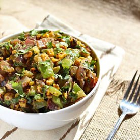 Grilled Corn and Tomatillo Salad