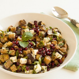 Spicy Aubergine with Pomegranate