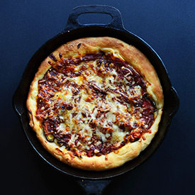Simple Deep Dish Pizza