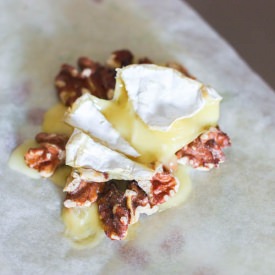 Baked Camembert with Walnuts
