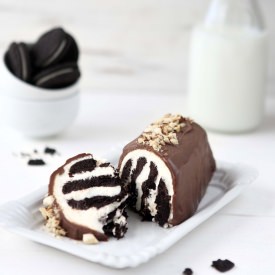 Zebra Chocolate Icebox Cake