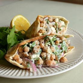Lemony Walnut Chickpea Salad
