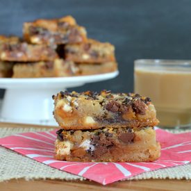 Caramel Macchiato Gooey Cake Bars