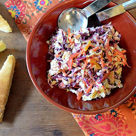 Cabbage Slaw with Cumin Vinaigrette