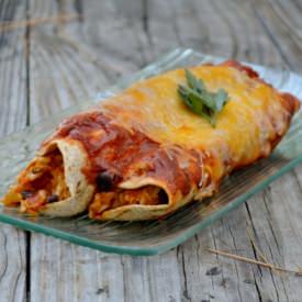 Black Bean and Rice Enchiladas